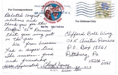 Post Card Rear